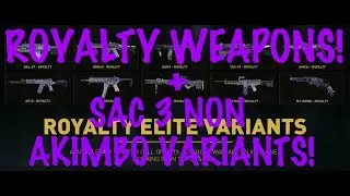 Advanced Warfare All Royalty Elite Variants & Sac 3 Non Akimbo Variants! Bal-27. ASM1 & More!