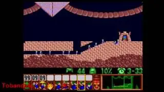 Lemmings - [SNES] -  level 19 - Rating Tricky