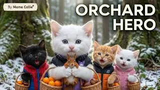 Adorable Kittens Harvest Fruits & Rescue Squirrel 🐱🍋 Cozy Winter Tale 💖