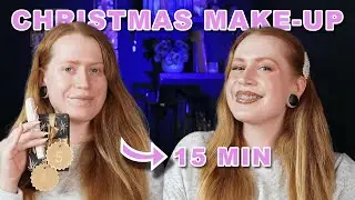 15 Minuten Weihnachts Make-up Tutorial - Beginner schmink Tutorial - Einfaches Make-up f&uuml;r Anf&auml;nger