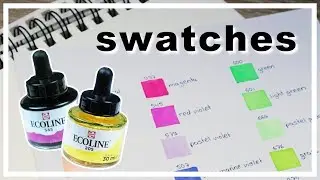 Ecoline Liquid Watercolour Swatches