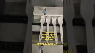 Disposable Wooden Spoon Logo Branding Machine