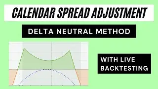 Calendar Spread Adjustment | Delta Neutral Method | Live Backtesting | Derive Trading