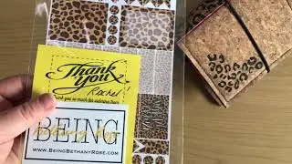 Happy Mail! Leopard print stickers I&rsquo;ve ordered for my Vegan planner by Lewis & Louisa