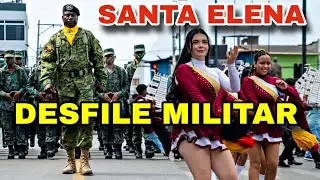 Desfile Militar Santa Elena (2026) Maria del Carmen | Moises Galarza Tv - Ecuador 🇪🇨