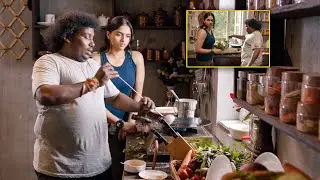 Yogi Babu Food Prepare For Sunaina Yella Food Scene || @CinemaCenter63