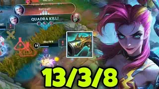 WILD RIFT ADC // THIS JINX CARRY 1V9 WITH THIS BUILD AND RUNES IN PATCH 6.3F GAMEPLAY!
