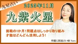 2025年11月の九星占い（九紫火星さんの運勢）#九星気学 #占い #運勢 