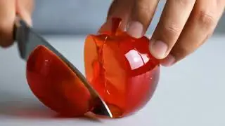 Cutting Glass Fruit, Ice, and... MOLTEN LAVA?! 😱 | The Most Unexpected ASMR #asmr #oddlysatisfying 