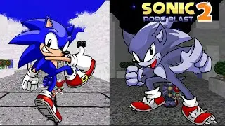 The night and day of Sonic Unleashed:Sonic Robo Blast 2 edition