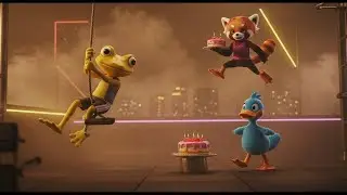 Foggy Rooftop Duel: Rivalry, Rope Climb, and a Fragile Cake