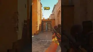 MID DUEL ONE WAY SMOKE ON DUST 2 #shorts #cs2