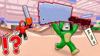 JJ and Mikey FIGHT 100 DAYS in a SUPERMARKET !? - Maizen Roblox