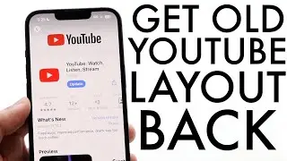 Как изменить макет YouTube! (2024)