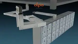 Animation of installation of busduct system