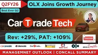 Best Ever Performance - CarTrade Tech Q2FY26 Results | Strong Operating Leverage | Concall Summary