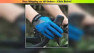 ROCKBROS Bicycle Gloves Breathable Full Finger Cycling Gloves Men Women Spring Screen Touch Sports