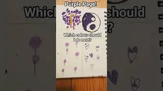 Purple page! #art #art #smallcreator #fyp #shorts #artdrawing #purple