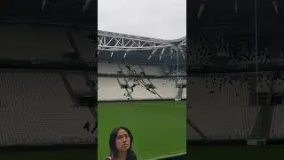 Juventus Stadium Pitch Level Tour #juventus #calcio #football #stadium #shorts