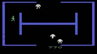 ATARI 2600 Berzerk Arcade Normal Berzerk Hack 2006 Dennis Debro, Scott Dayton HOMEBREW