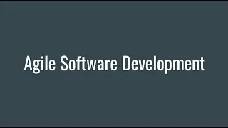 Agile Software Development