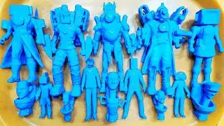 MEMBERSIHKAN MAINAN SKIBIDI TOILET, Speakerman, Cameraman, TVman, ClockMan, Drillman, Skibidi toys