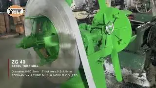 ZG 40 TIG Welding Stainless Steel Tube and Pipe Mill Machine running video