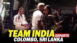 Indian Cricket team depart from Colombo Airport after Victory against Pakistan in T20 World Cup