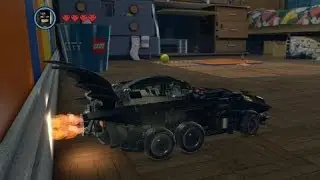 The LEGO Movie Videogame - Golden Instruction Build #6 - Batmobile Vehicle Showcase