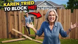 Karen Fences Me Out Gets Owned Crazy HOA Property Drama Revenge Story