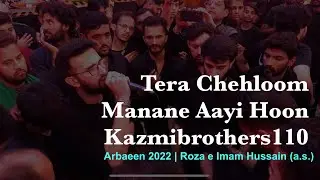 Tera Chehlum manane aayi hoon | Kazmi Brothers 110 |Roza e Imam Hussain (a.s.) | Arbaeen 2022