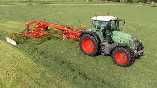 KUHN GA 8020 and FENDT Vario 820 - Jacquinet à l'andainage 2013