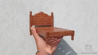 Como hacer una cama miniatura de madera para una casa de muñecas