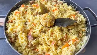 Uzbek/Russian Rice Recipe Plov | Authentieke Oezbeekse/Russische rijst gerecht met Lamsvlees 