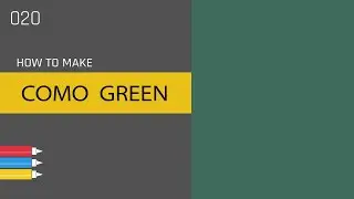ANYSHADE 020. How to make COMO GREEN color for painting or interior. Color makeing.