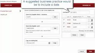 ESP Websites: Features - Preferred Suppliers Part 1