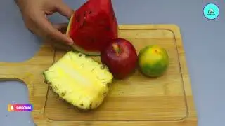 Mix Pineapple and watermelon | In just one week, 5 minutes becomes 45 | rezepte #013