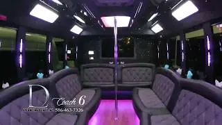 Party Bus Rental: Luxury Coach 6 | Dream Limousines Detroit MI