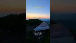 Wild camping in Par&acirc;ng mountains with dog#hiking #wildcamping #naturehike #sunset #mountain #nature