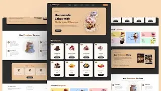 Build a Modern & Responsive Dessert 🍰 Website Using React Js and Tailwind CSS