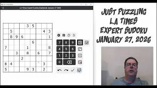 LA Times Expert Sudoku January 27 2026
