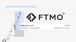 How I Made 3% on my FTMO Account | Live Trading US30