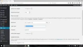 WordPress - Writing Setting