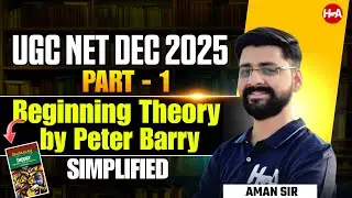 Beginning Theory by Peter Barry | UGC NET English Literature | UGC NET English Unit 9 by Aman Kakkar