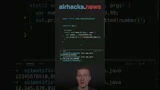 Formatting a Double in Scientific Notation #java #shorts #coding #airhacks