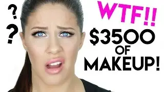 $3500 FACE OF MAKEUP!! WTF!! CRAZY EXPENSIVE MAKEUP TUTORIAL!!