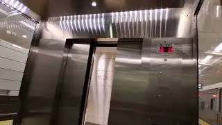 Schindler hydraulic glass elevator at Grand Central Madison Terminal (Manhattan, NY)