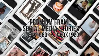 Premium Frames Social Media Stories Premiere Pro Templates