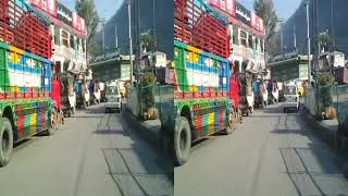 Balakot to Pine view waterfall on way to Naran & Babusar(3D, Stereo, Virtual Reality, VR, VR Box)