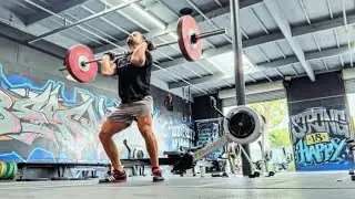 Full Session - Pause Strict Press Wave Cycle then 1250 Meter Row, 30 Push Jerk 155lbs